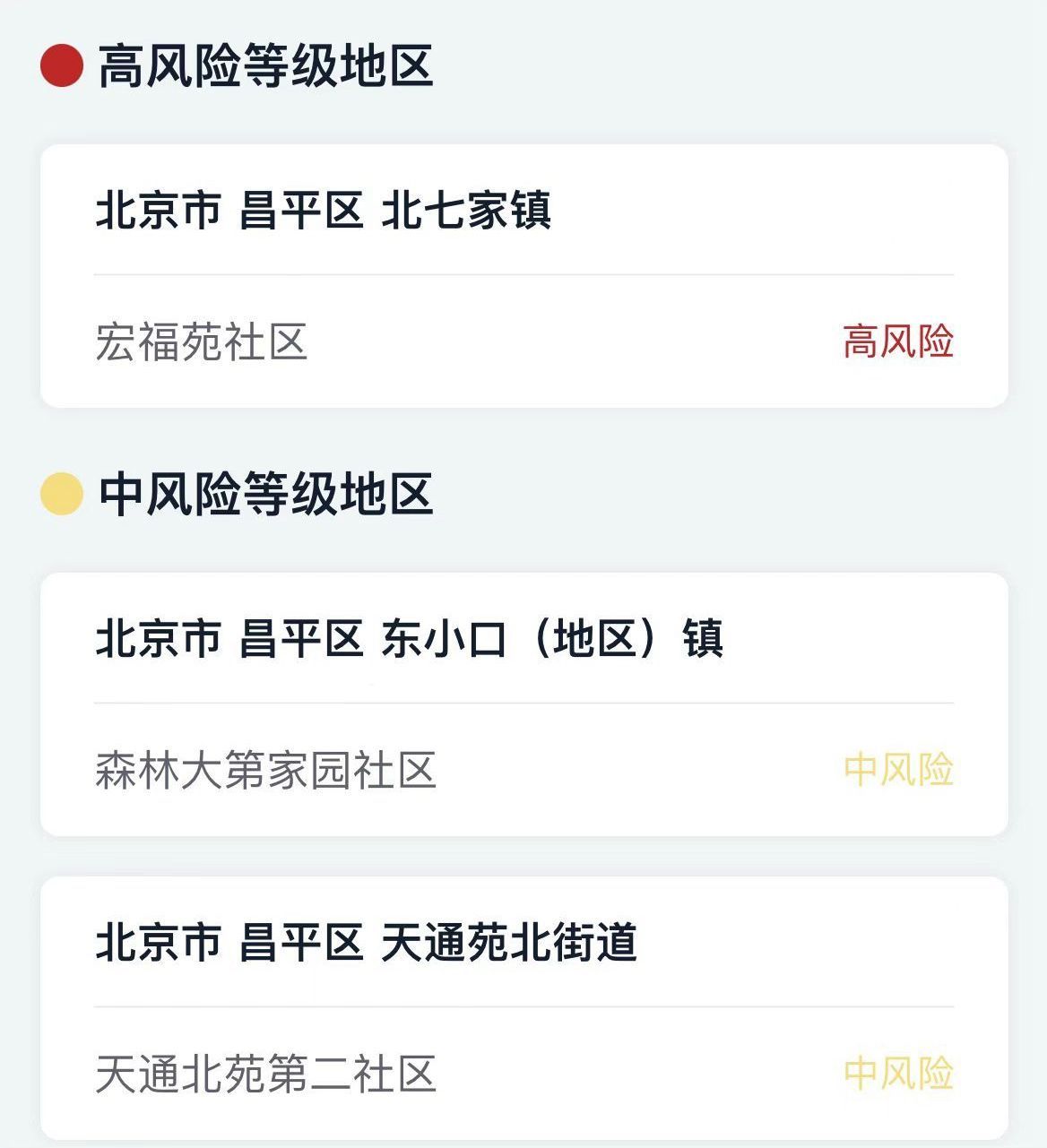 北京昌平区高风险区域分布及防控指南