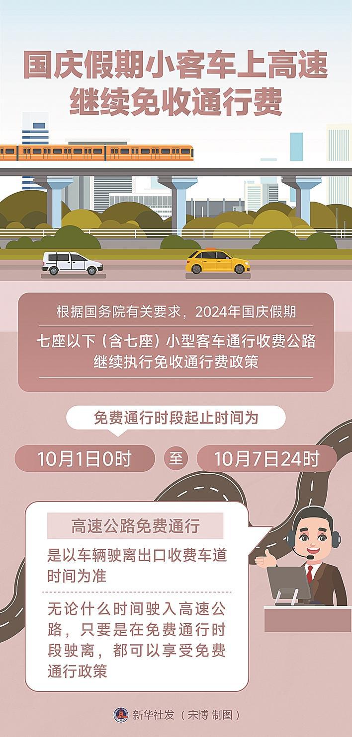 十一高速免费到几号？2024年国庆假期免费通行政策详解
