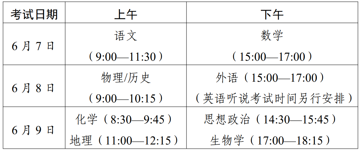 2023年山东高考时间确定，6月7日至10日，考生须做好全面准备