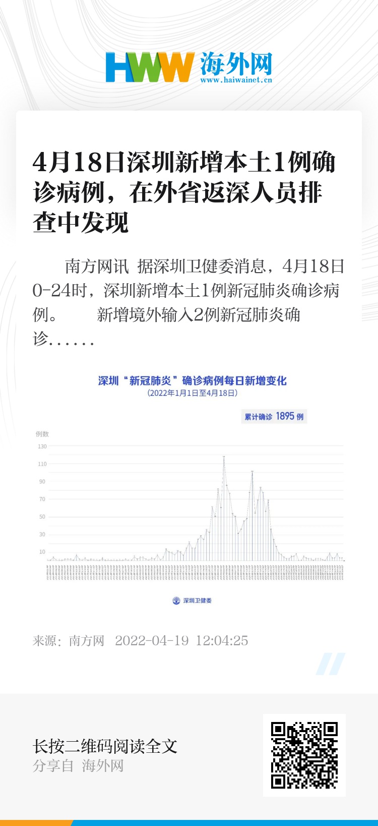 深圳新增20例本土确诊病例，疫情防控再临考验