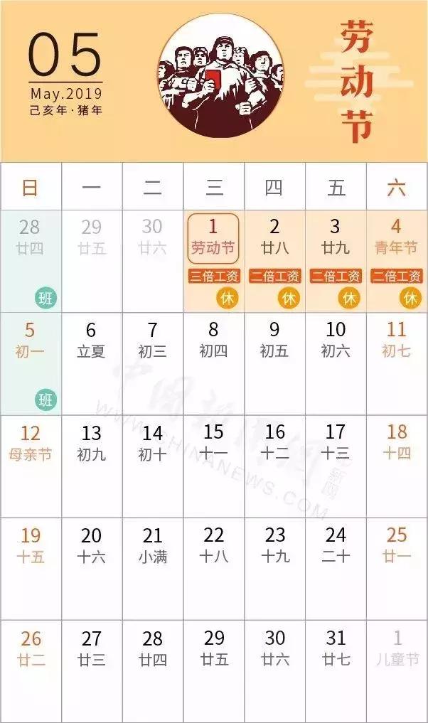 5月1日法定假日几天？怎么补休？一文看懂放假安排