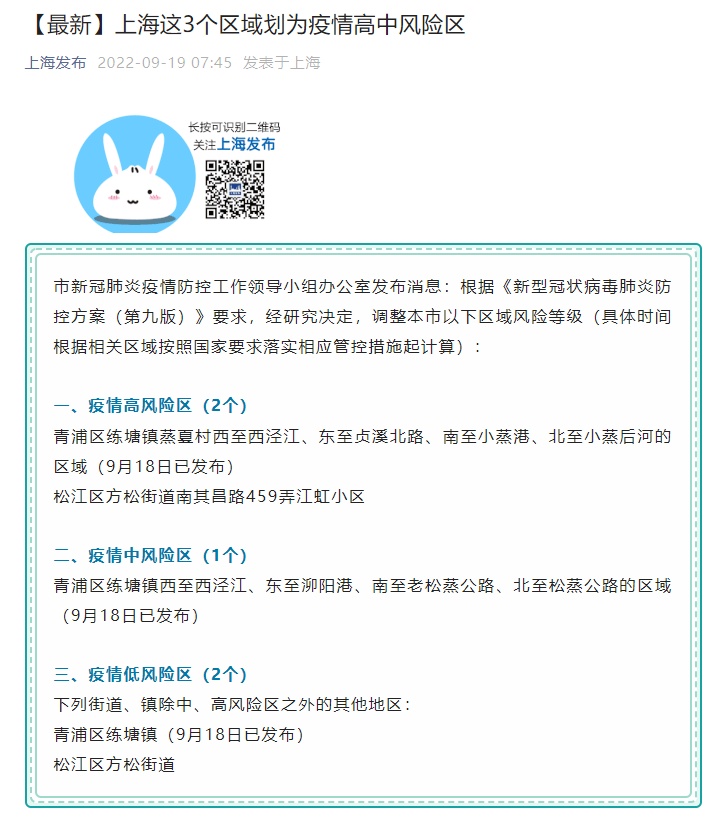 上海新增33个疫情中风险区，精准防控守护城市安全
