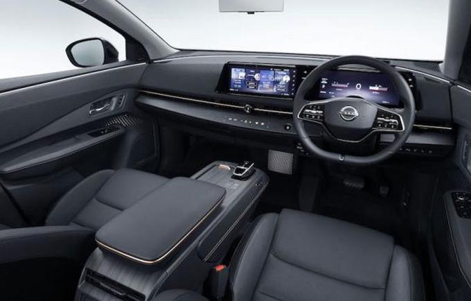 日产新能源纯电动汽车，设计美学与未来科技的视觉盛宴