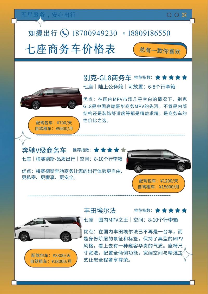 七座商务汽车有哪些款？热门车型全解析