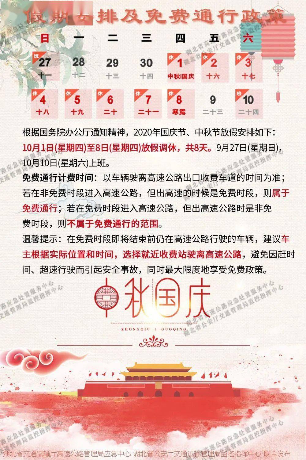 今年十一高速免费吗？这份出行攻略请收好！