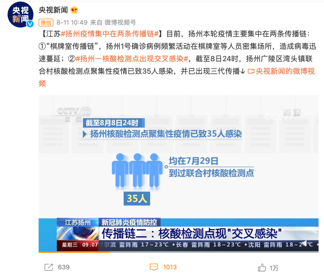 扬州疫情复盘,棋牌室与核酸检测点—两条清晰传播链的警示 扬州疫情复盘,棋牌室与核酸检测点—两条清晰传播链的警示