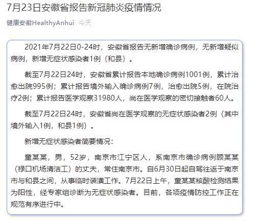安徽最新疫情情况今日通报，新增本土确诊病例持续下降，防控措施成效显著