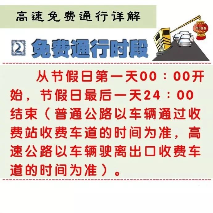 今日高速免费通行政策详解，免费时段到几号？